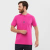 Salomon + T-Shirt Salomon Cotton Tee M Fuchsia Red/Purple