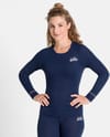 Odlo + T-Shirt ML Active Warm Originals Eco Diving Navy - 3