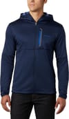 Tech Trail FZ Hoodie M Collegiate Navy + Columbia