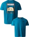 M S/S North Faces Tee Blue Coral/Gravel + The North Face