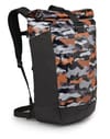 Transporter Roll Top Black/Orange Camo + Osprey