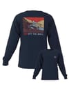 Outdoor Club LS Tee Navy + Vans