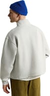 Vans + Full Zip Mock Neck Fleece Ash Heather - 5