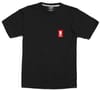 Vertical Red Logo Tee Black/Red + Chrome Industries
