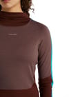 Icebreaker + W 200 Sone LS High Neck Mink/Espresso/Arctic Teal/Cb - 9