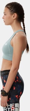 The North Face + W Bounce-B-Gone Bra Silver Blue/Tnf White Logo - 4