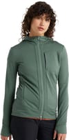 Icebreaker + W Quantum III LS Zip Hood Sage - 5