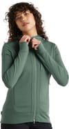 Icebreaker + W Quantum III LS Zip Hood Sage - 6