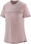 W's Cap Cool Merino Graphic Shirt Fitz Roy Fader/Stingray Mauve + Patagonia