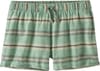 W's Island Hemp Baggies Shorts Tarkine Stripe Small: Ellwood Green + Patagonia