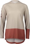 W's MTB Pure LS Jersey Light Sandstone Beige/Himalayan Salt + POC
