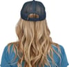 Patagonia + W's Pastel P-6 Label Layback Trucker Hat White w/Stone Blue - 3