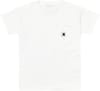 W' S/S Pocket T-Shirt White + Carhartt WIP