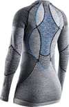 X-Bionic + Wmn X-B Apani 4.0 Merino Shirt Rn Lg Sl Black/Grey/Turquoise