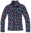Women's Merino 250 Baselayer Pattern 1/4 Zip Boxed Deep Navy Pinwheel + Smartwool