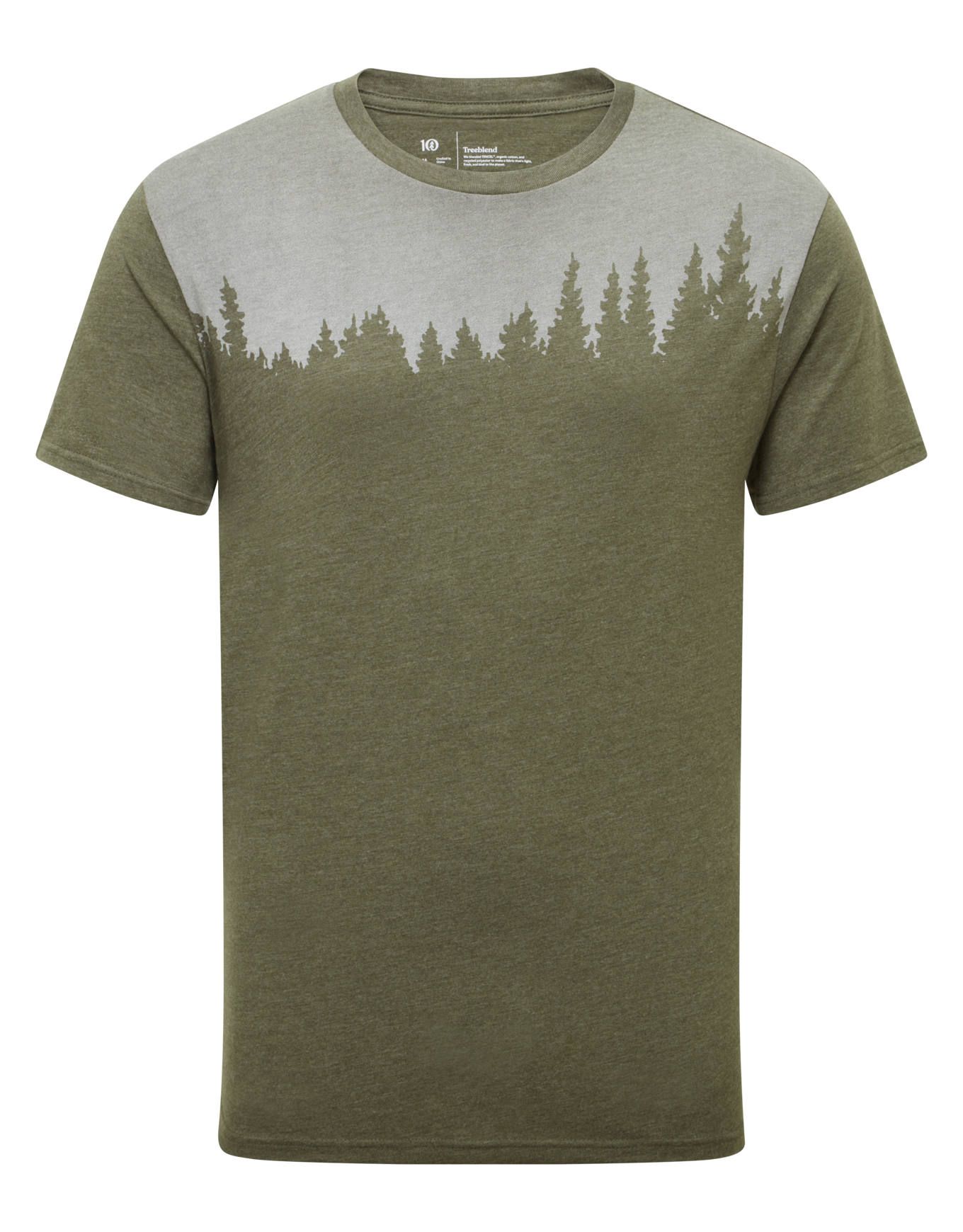 M Juniper T-Shirt Olive Night Green Heather + Ten Tree