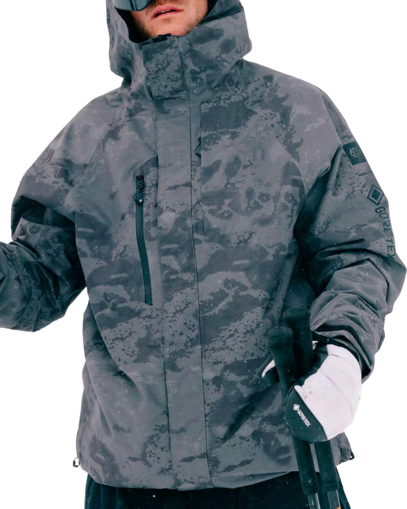 M Gore-Tex Core Shell Jacket Charcoal Hemisphere + 686