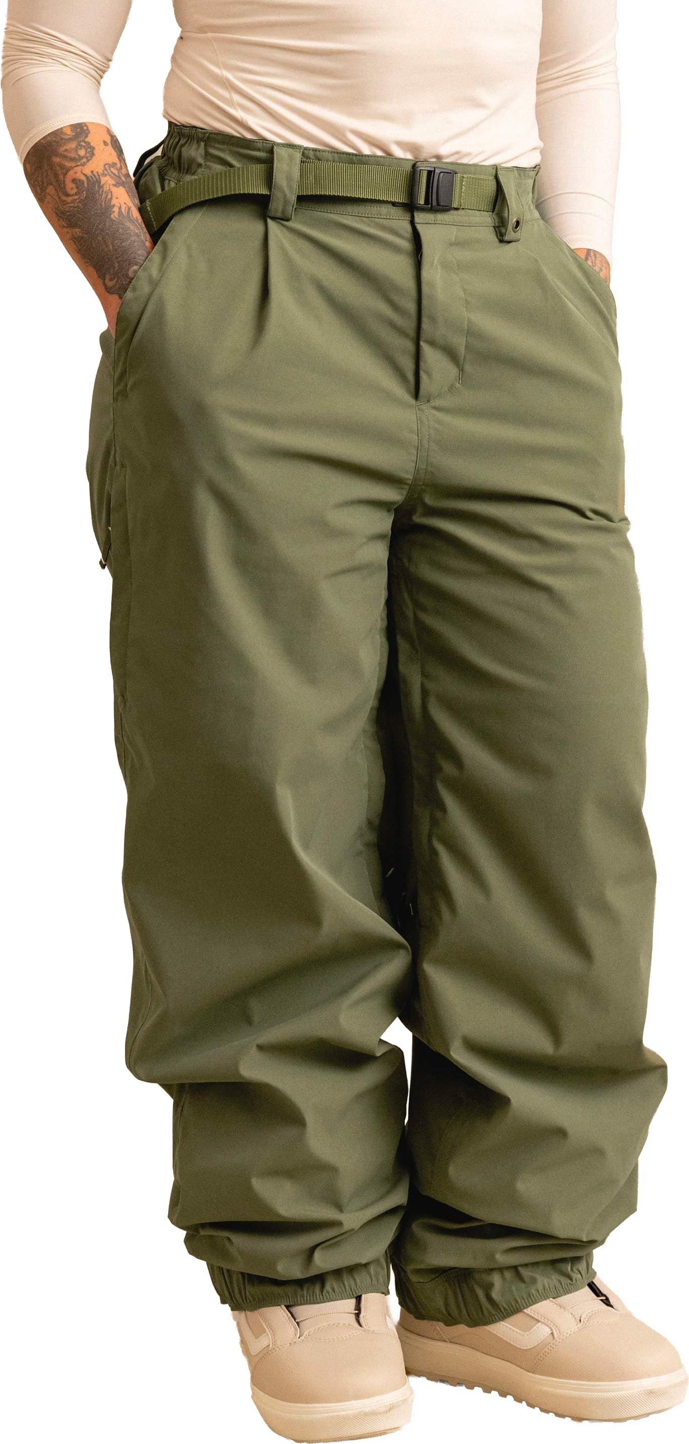 W Outline Shell Pant Fatigue Green + 686