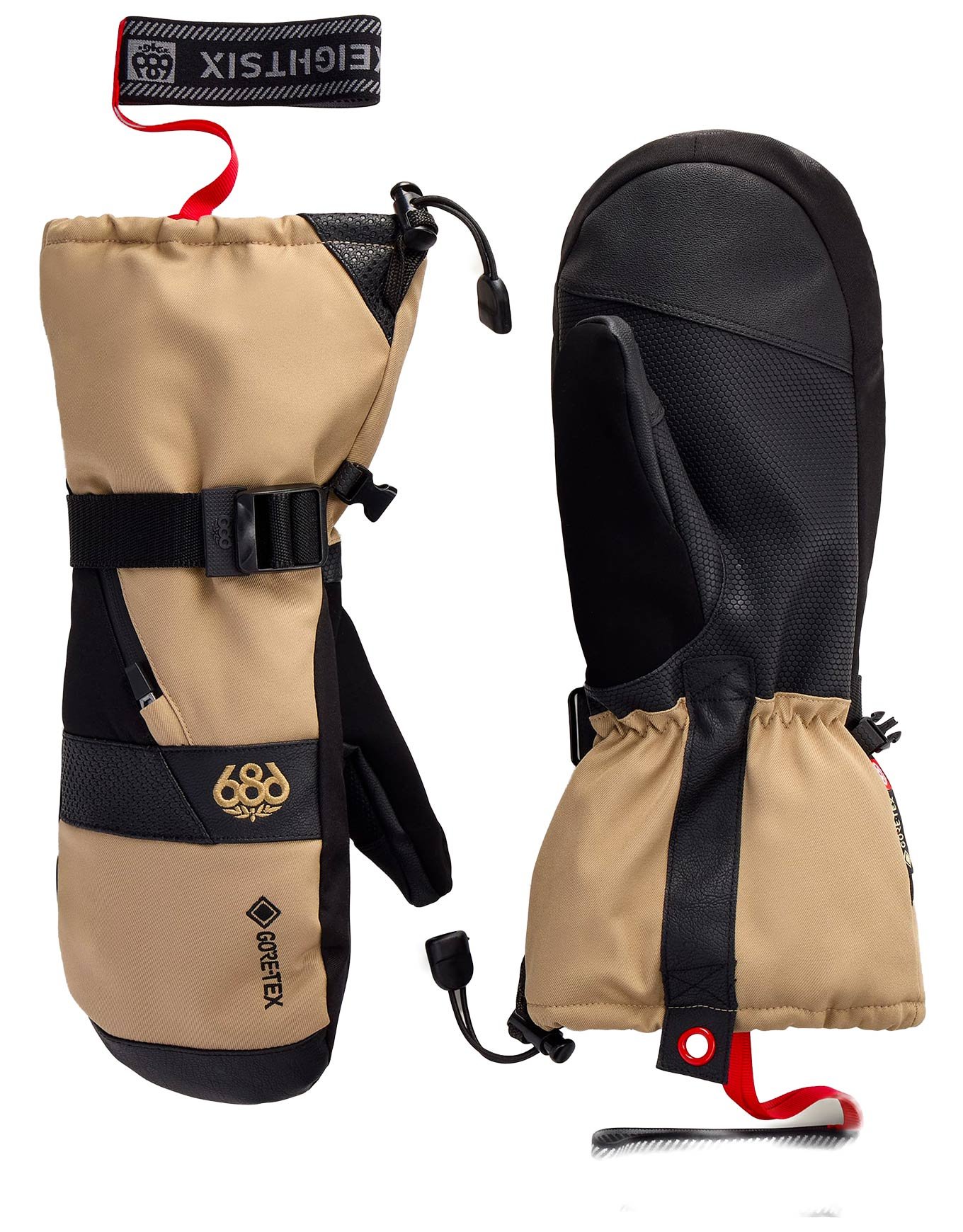 M Gore-Tex Smarty Gauntlet Mitt Khaki + 686