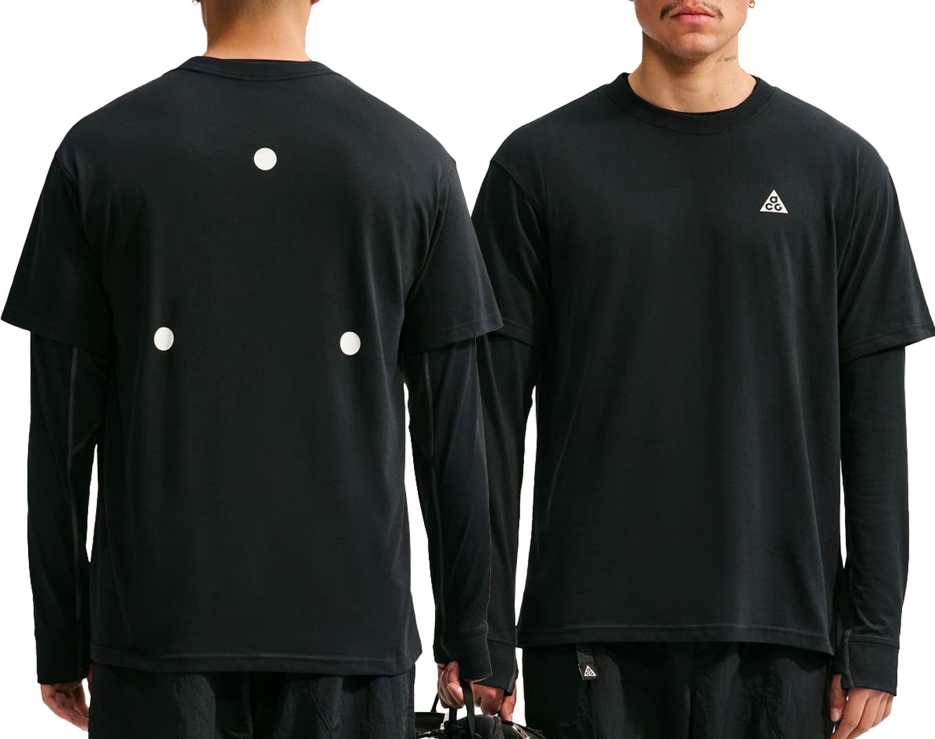 M Nike ACG DF Tee Std Hike Lbr Rflv Black + Nike ACG