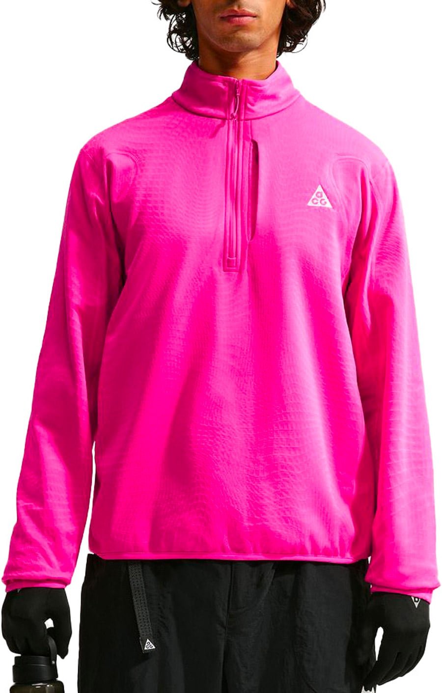 M Nike ACG Wolf Grid HZ Fleece Desert Pink Summit White + Nike ACG