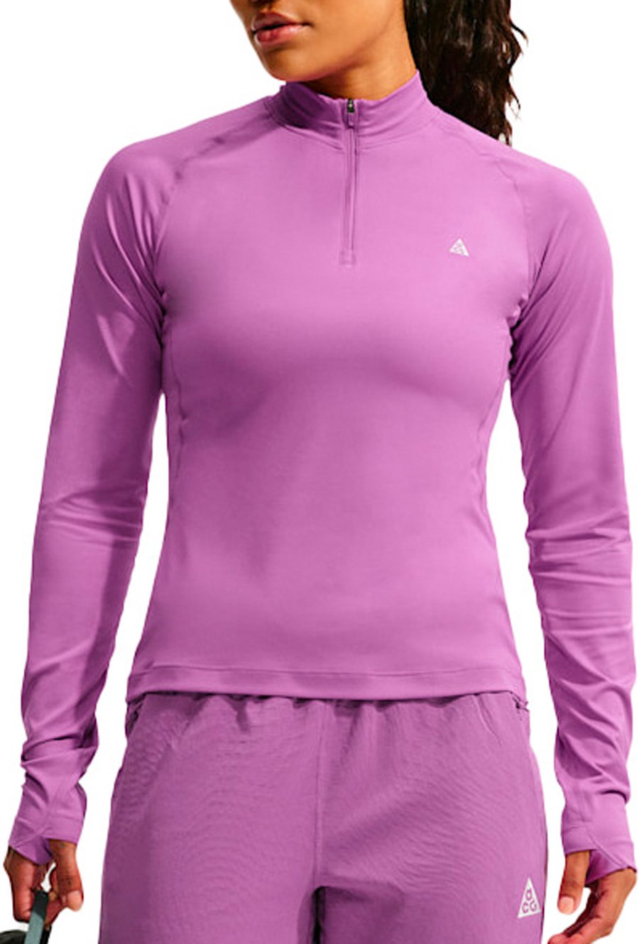 W Nike ACG Wildsee LS Tee Monarch Purple/Summit White + Nike ACG