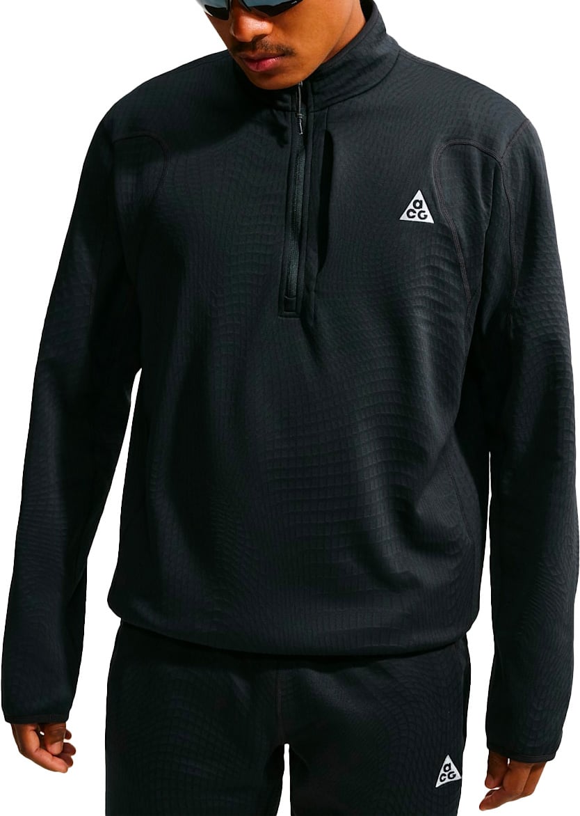 M Nike ACG Wolf Grid HZ Fleece Black/Summit White + Nike ACG