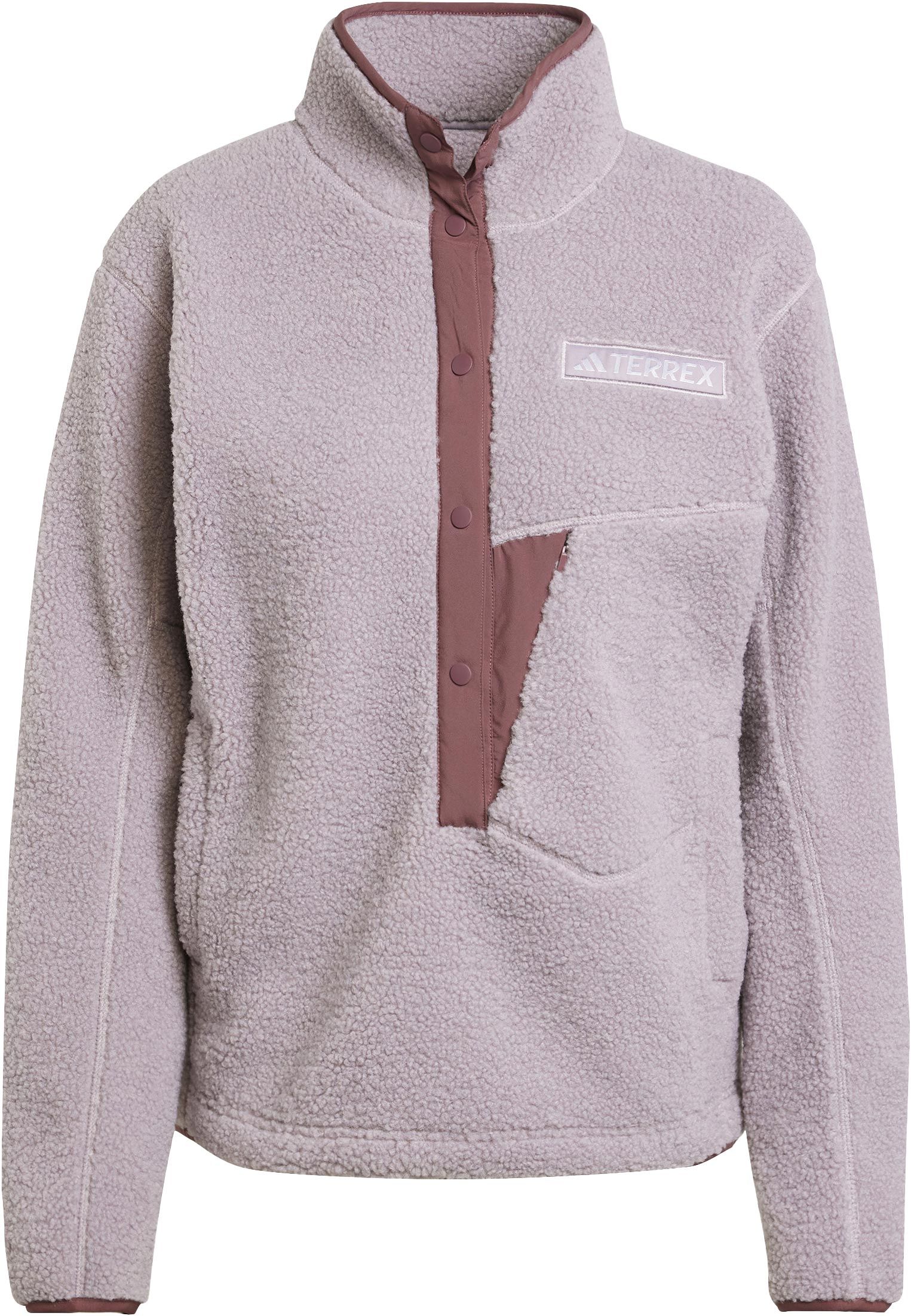 Xploric Pile Snap Fleece W Preloved Fig + adidas