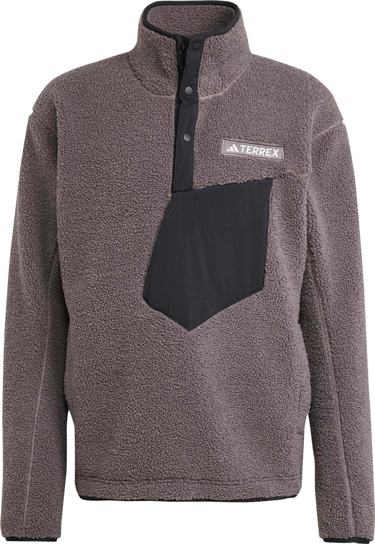 Xploric Pile Snap Fleece Charcoal + adidas