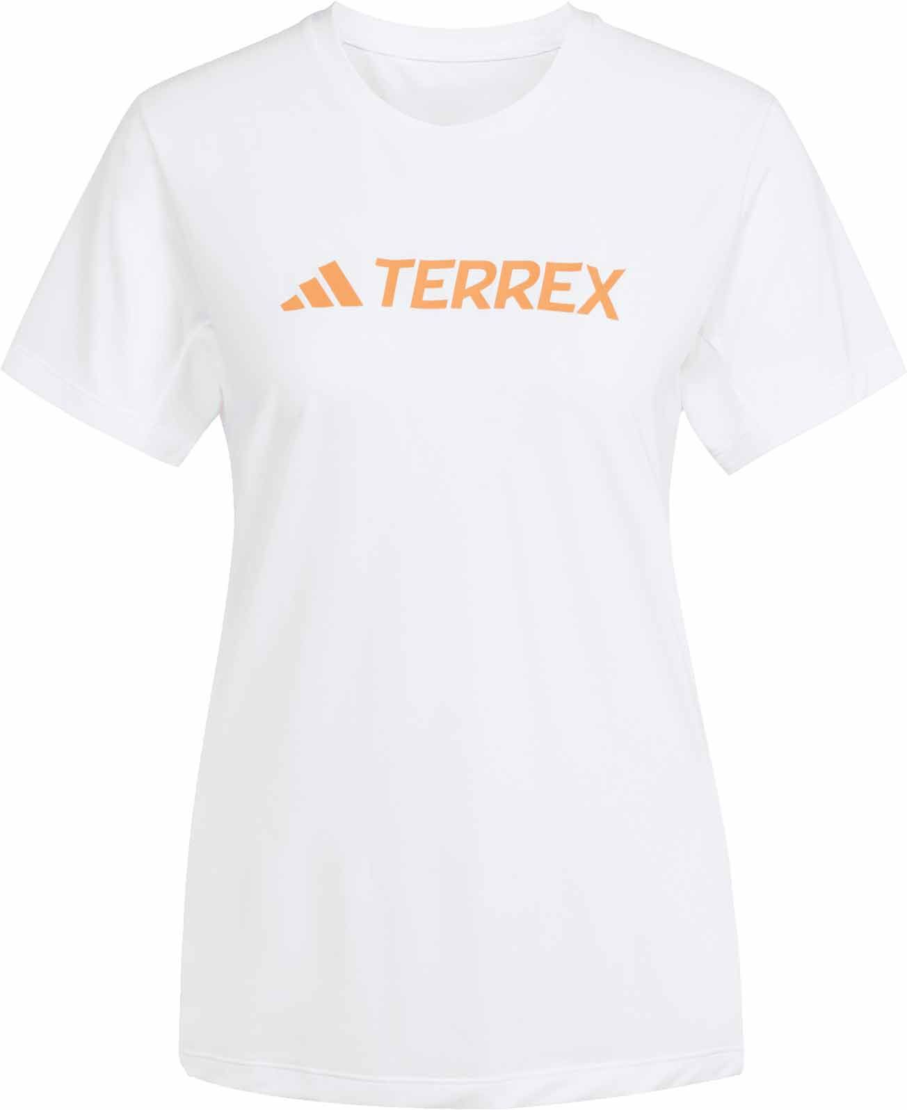 Multi Logo Tech Tee W White + adidas