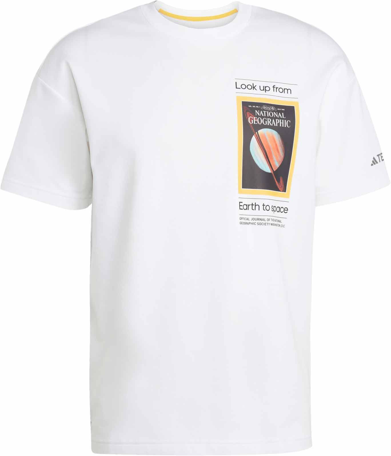 National Geograpic Aeroready F Gfx Tee White + adidas