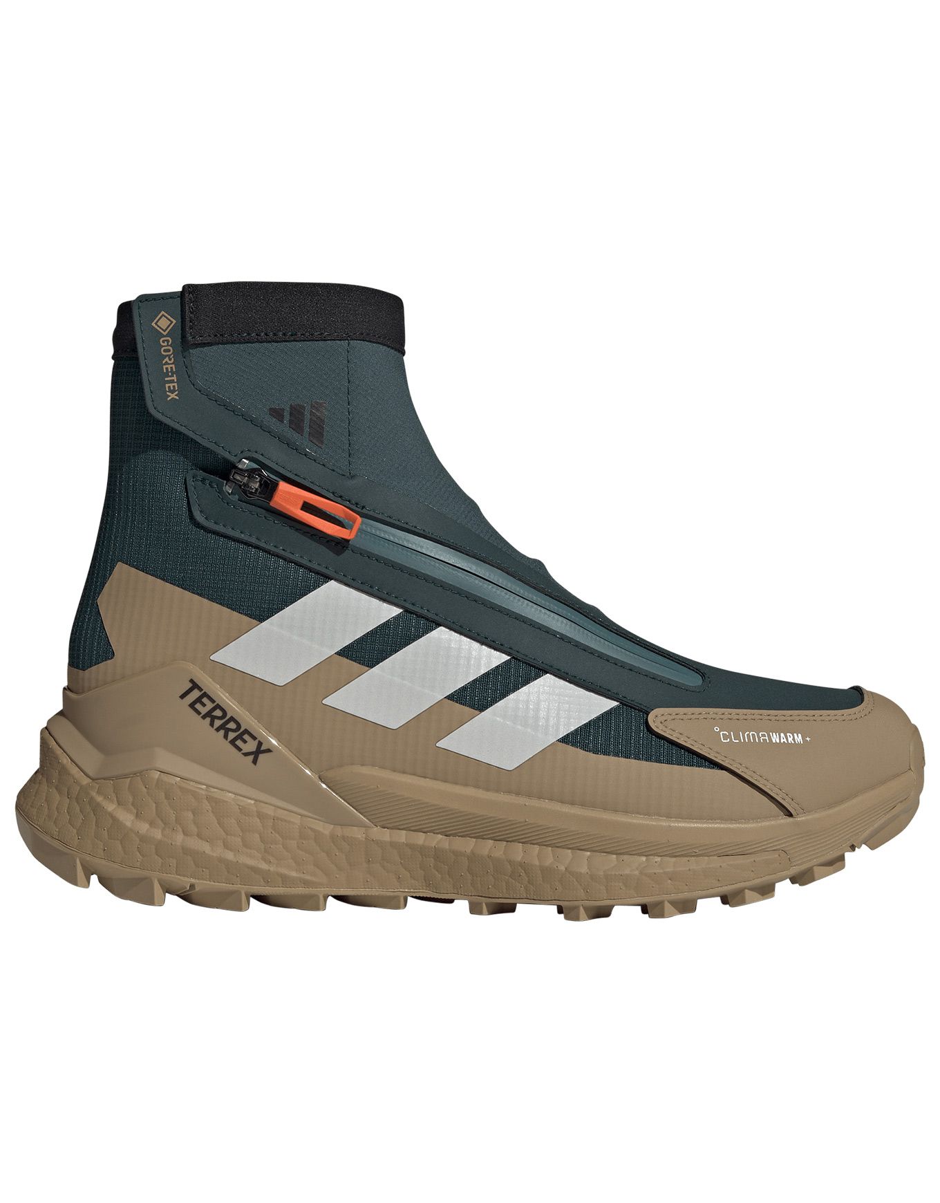 Free Hiker 2 GTX Climawarm+ Aurora Ivy/Matte Silver/Cardboard + adidas