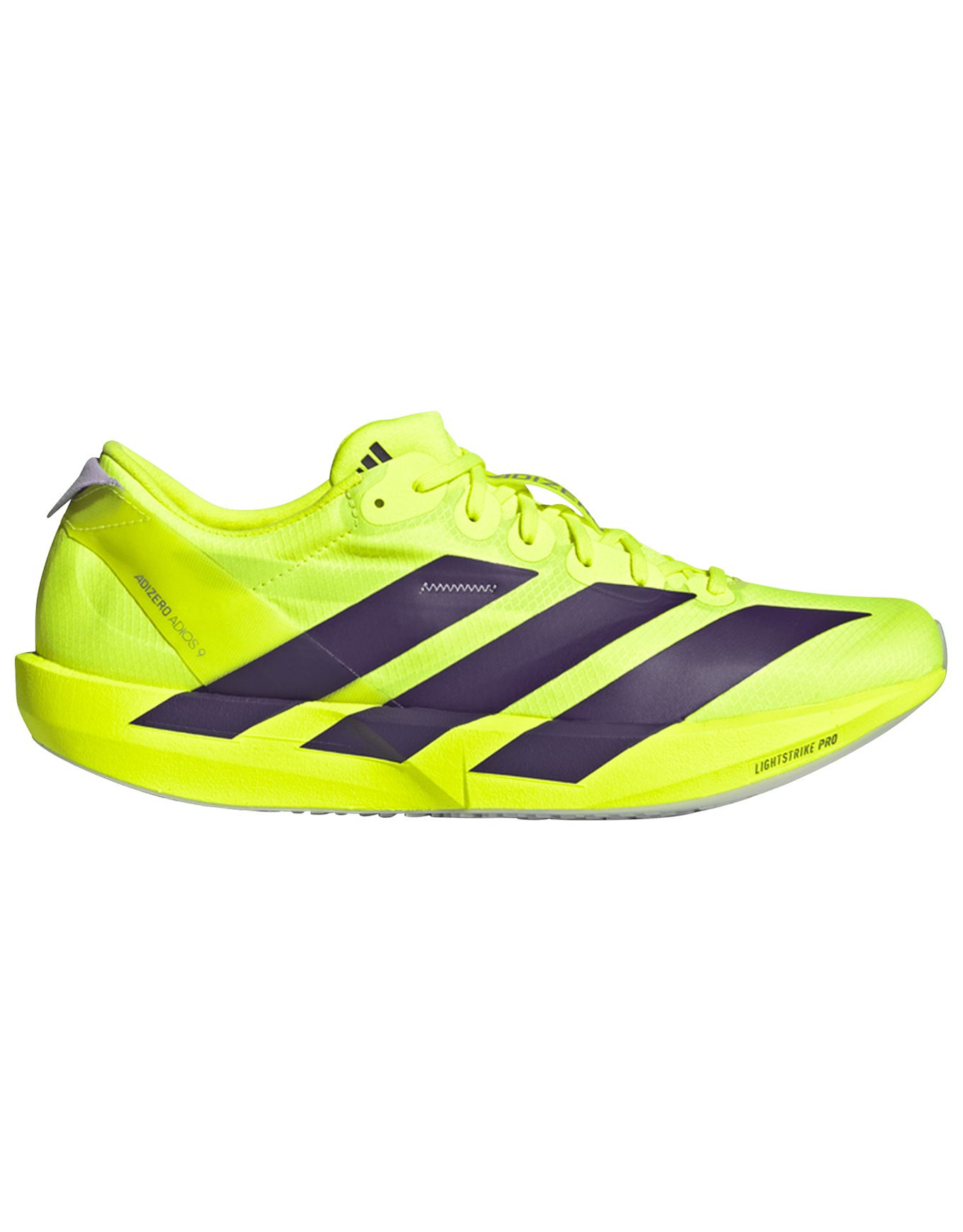 Adizero Adios 9 M Solar Yellow/Aurora Plum/Powder Plum + adidas