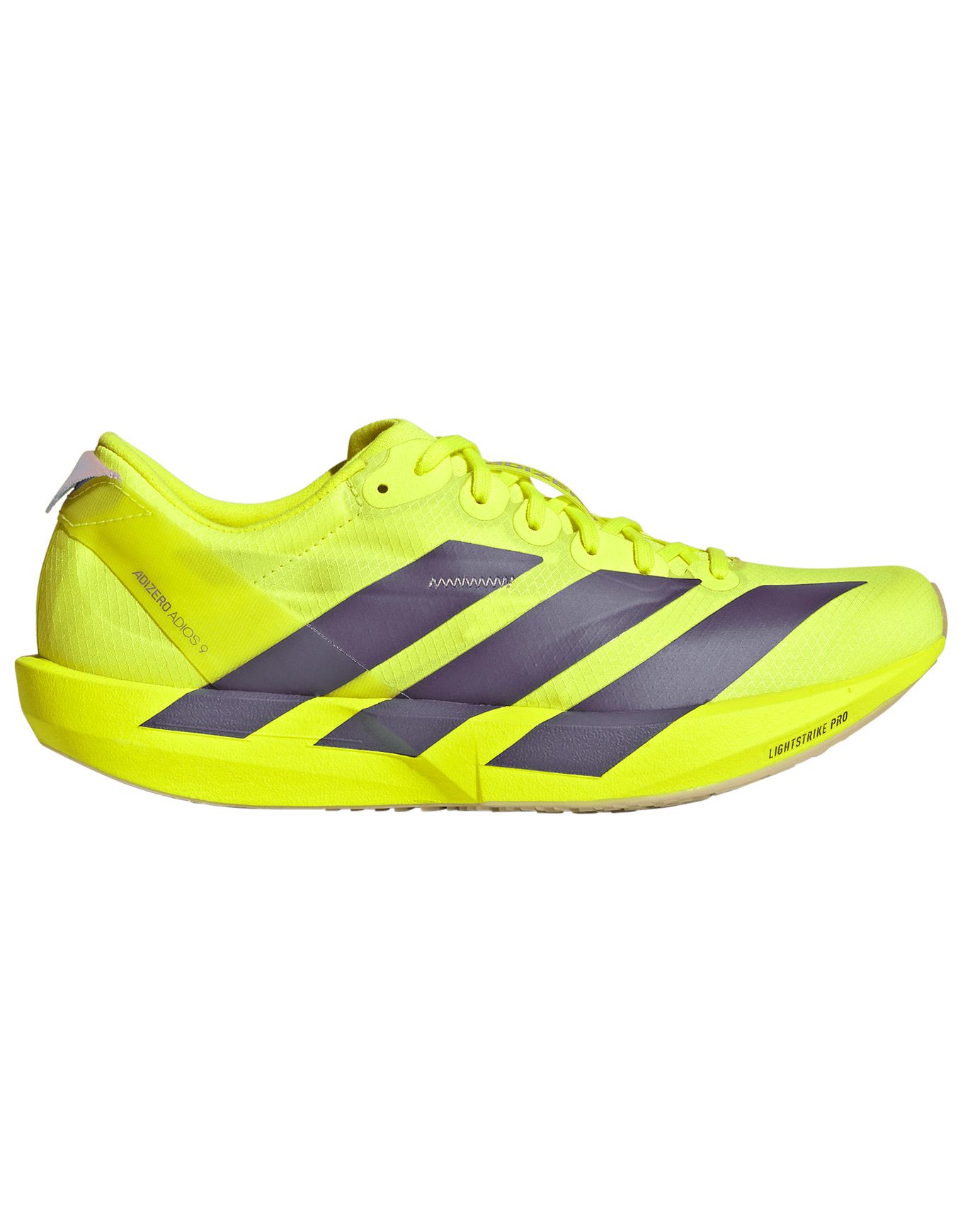 Adizero Adios 9 W Solar Yellow/Aurora Plum/Powder Plum + adidas