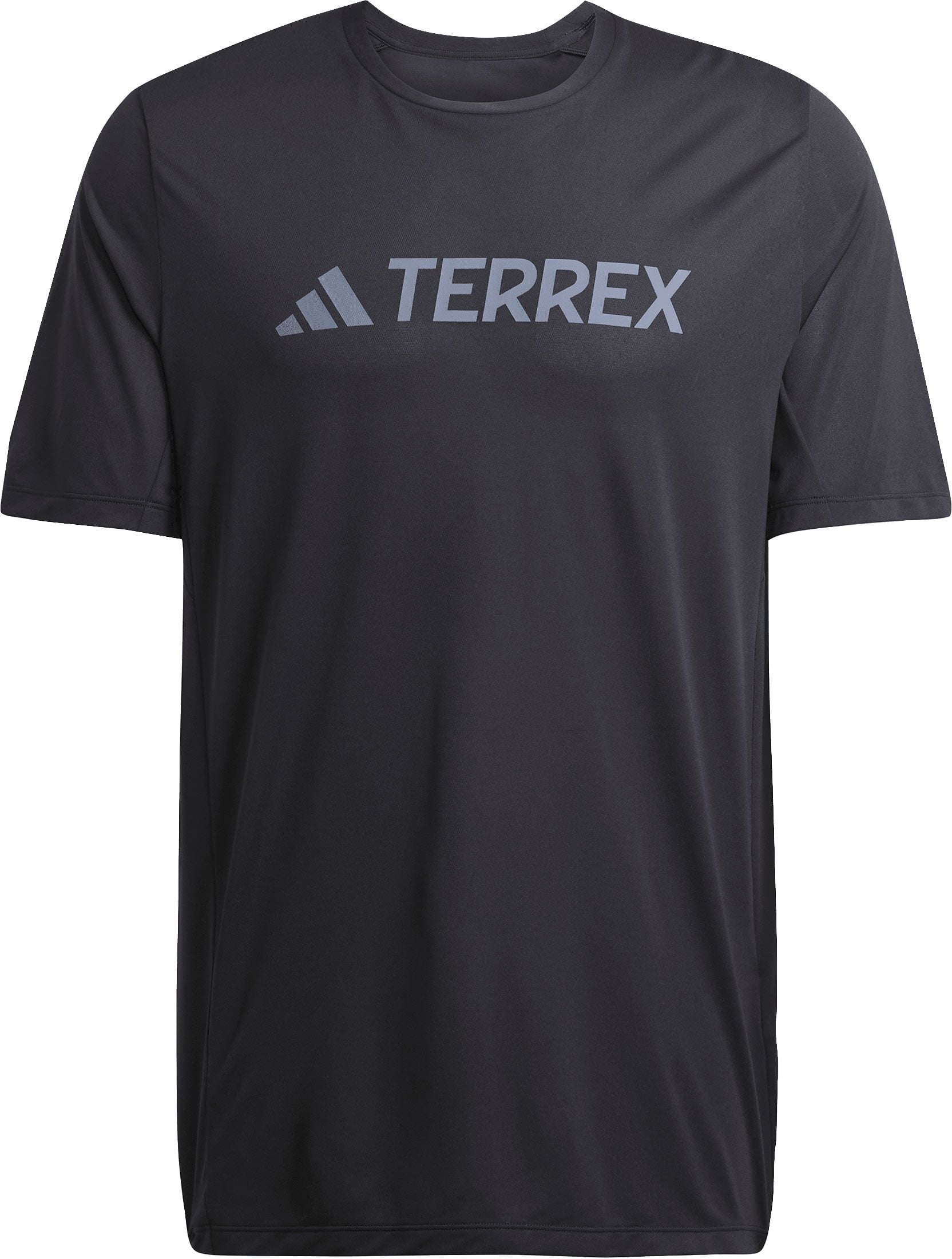 MT Logo Tech Tee Black + adidas