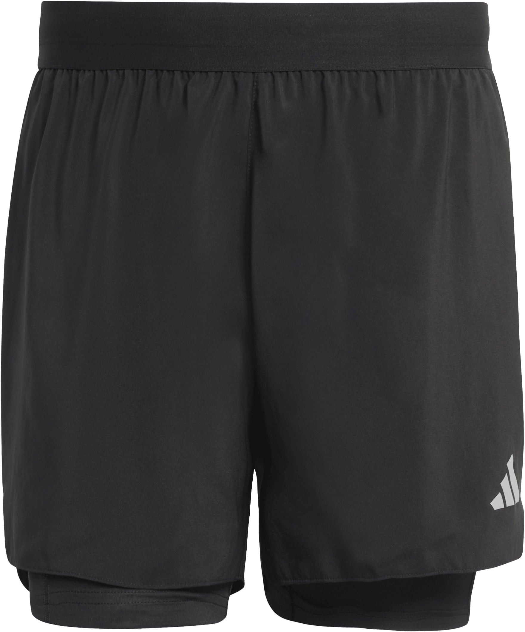 Run Essentials 2in1 Short M Black + adidas