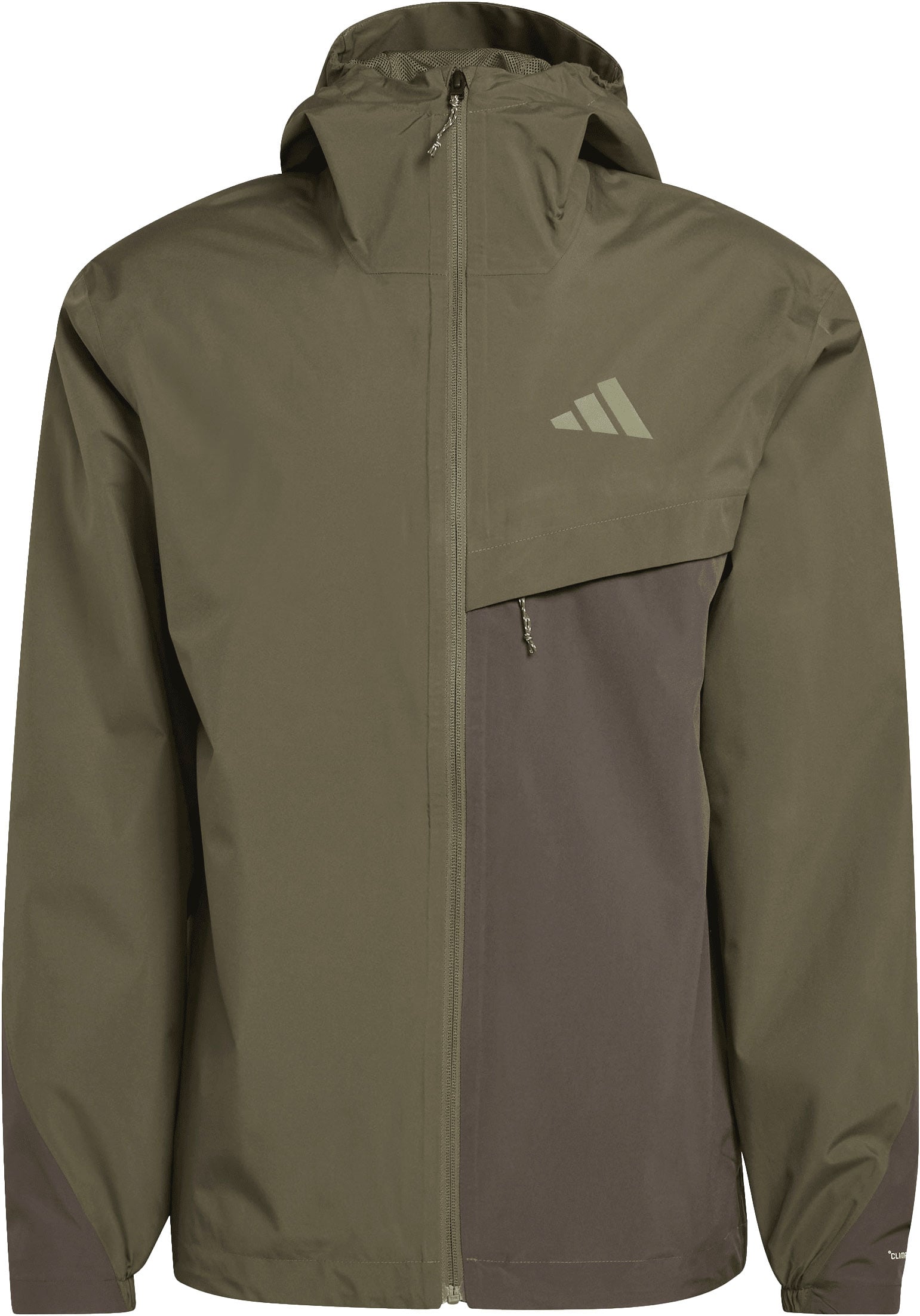 Multi 2L Rain Jkt M Olive Strata + adidas