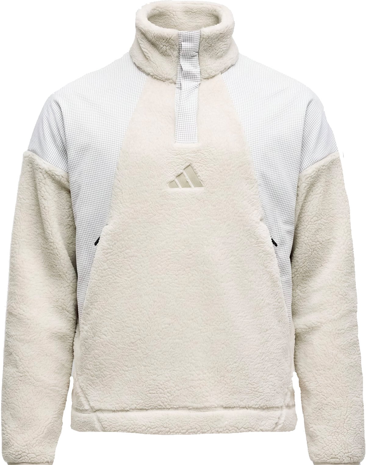 Xploric High Pile Snap Pullover M Wonder Alumina + adidas