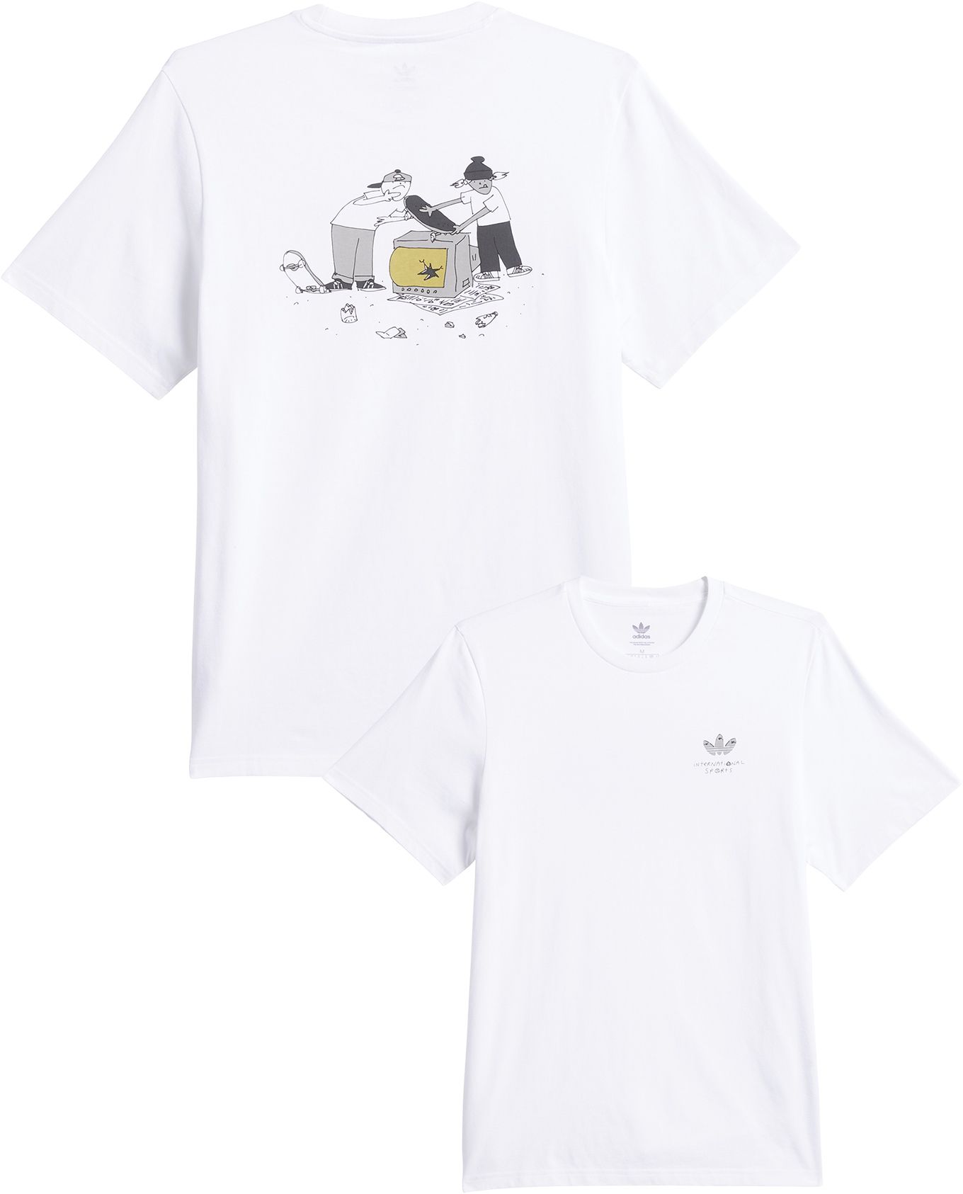 Henry Jones Trash Tee White + adidas Originals