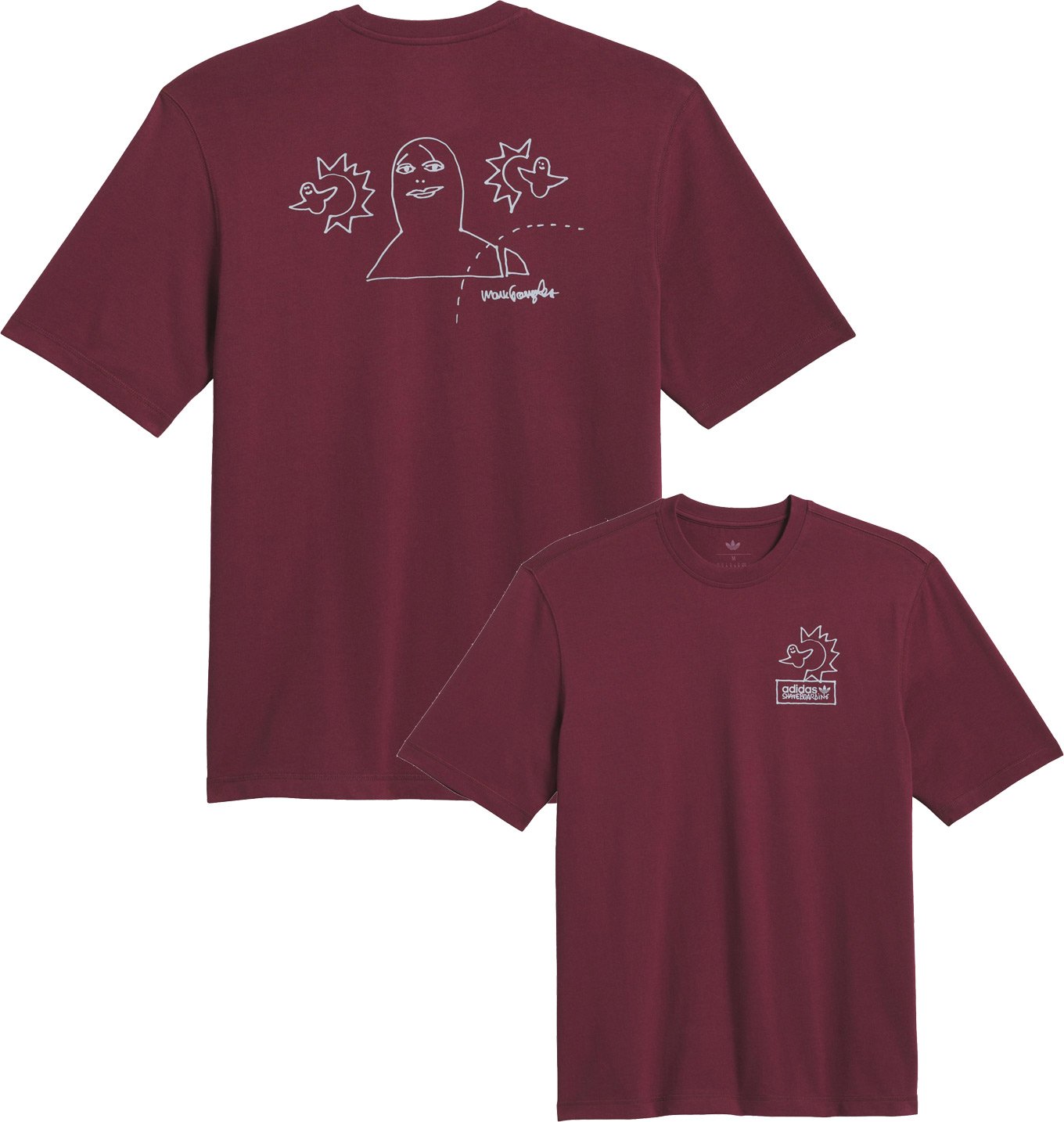 Gonz Na Tee Shadow Red/Halsil + adidas Originals