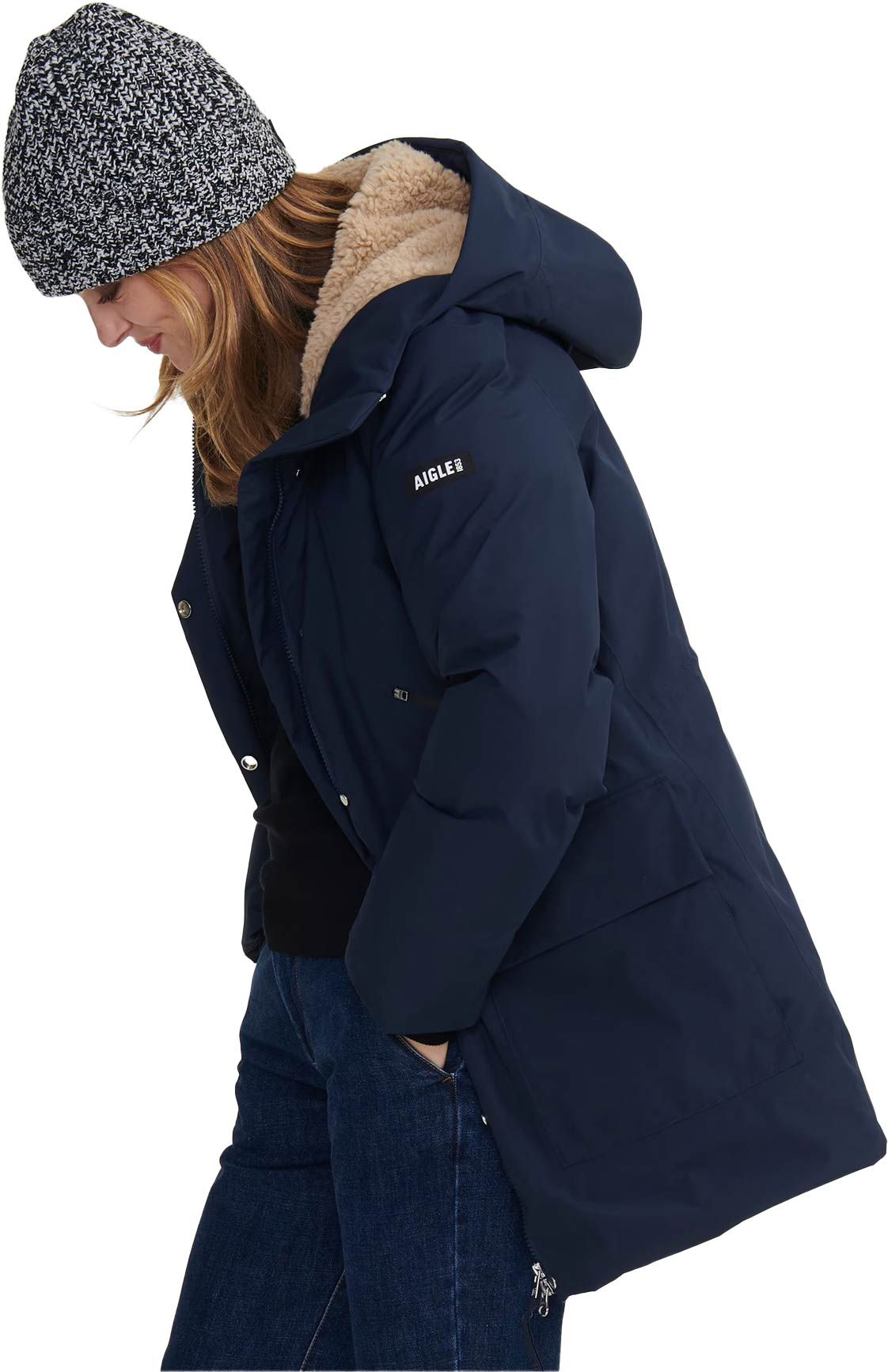 Veste Polaire Femme Chaude Imperméable - Capuche Mi-longue - Parfaite Pour Randonnée Et Ville