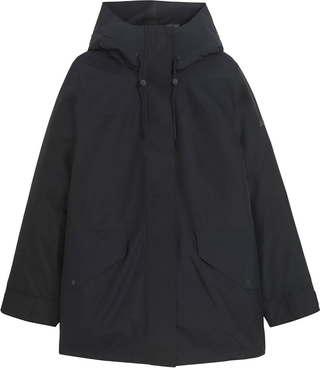 Quilted Mid-Lenght Gore-Tex Parka W Black + Aigle