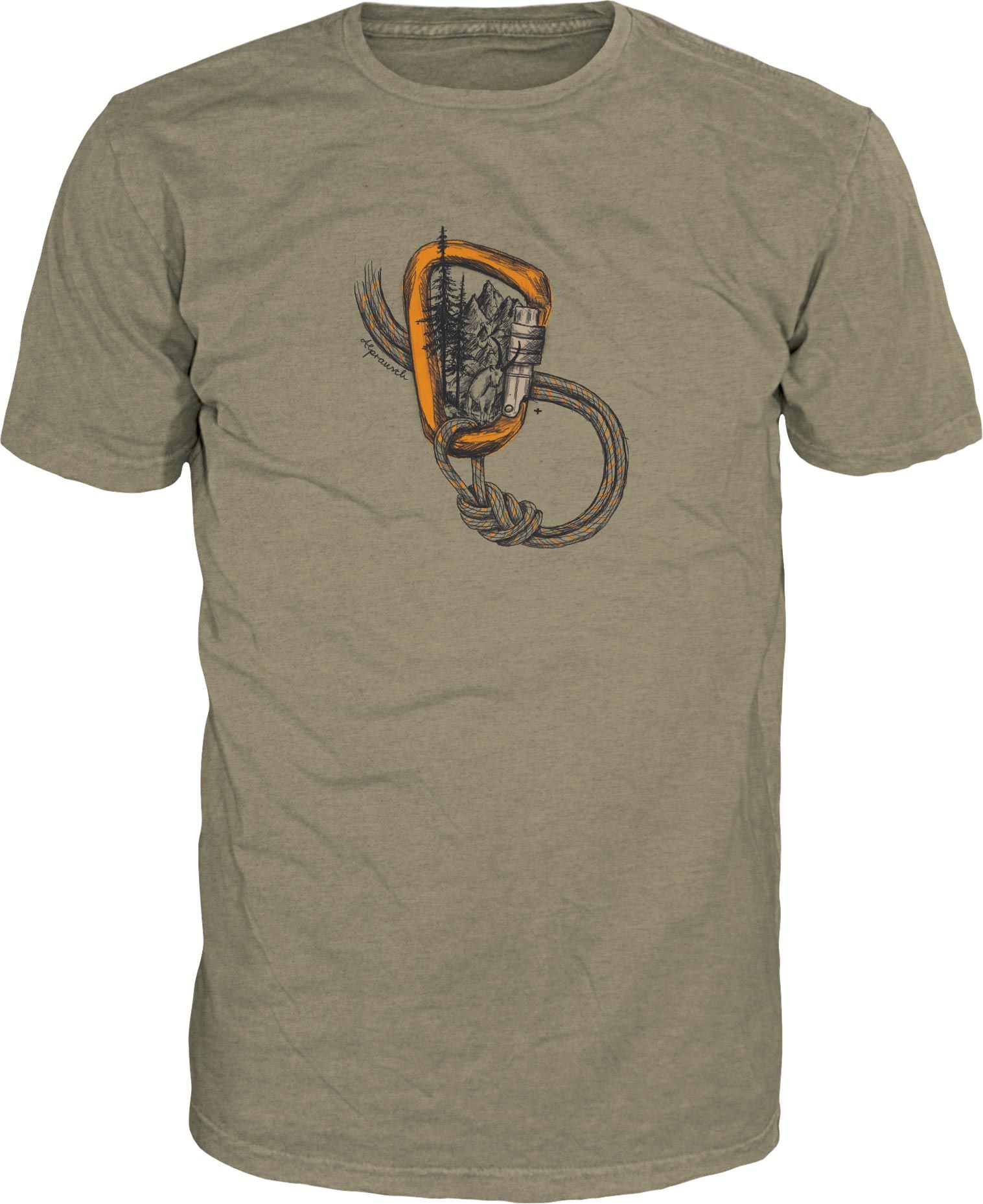 Chraxler T-Shirt Green Grey Dark Melange + Alprausch