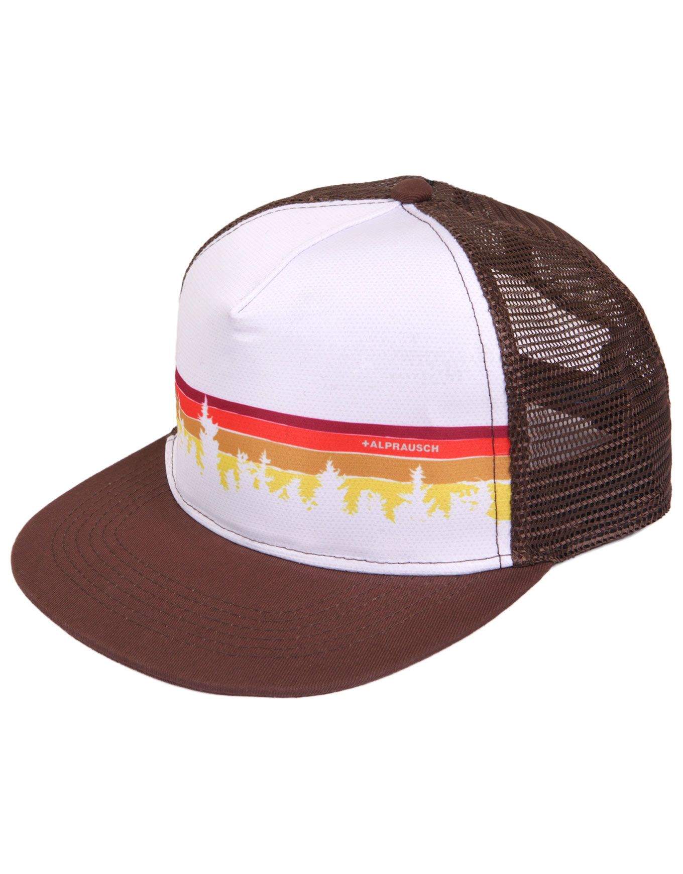 Retro-Wald Mütze Trucker Cap Chocolate + Alprausch