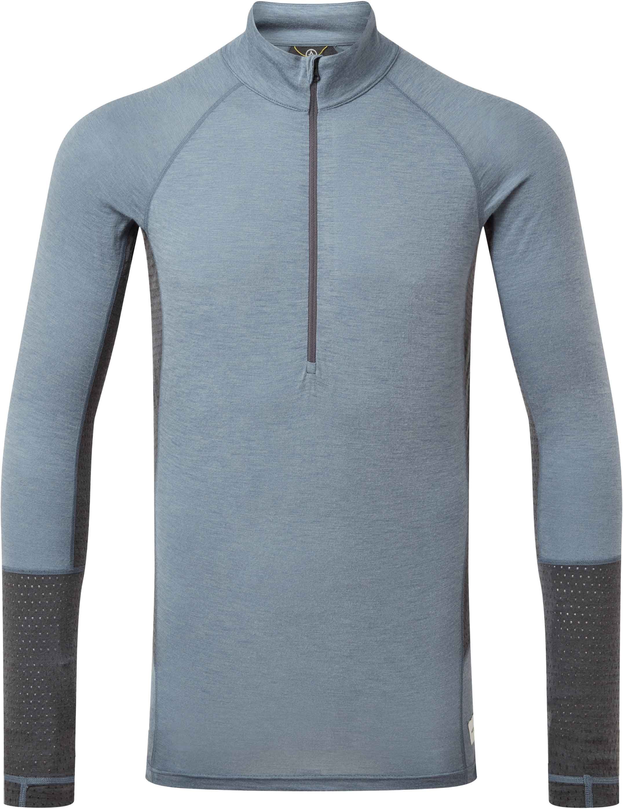 M Goldhill 125 Zoned 1/4 Zip Storm Blue Ash + Artilect