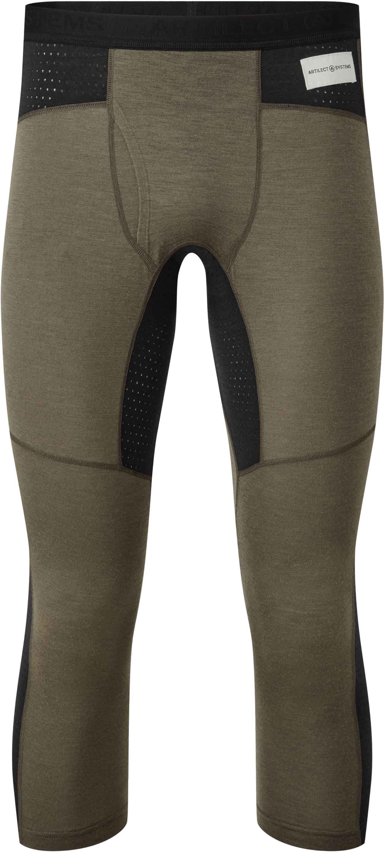 M Goldhill 125 Zoned 3/4 Legging Deep Olive Black + Artilect