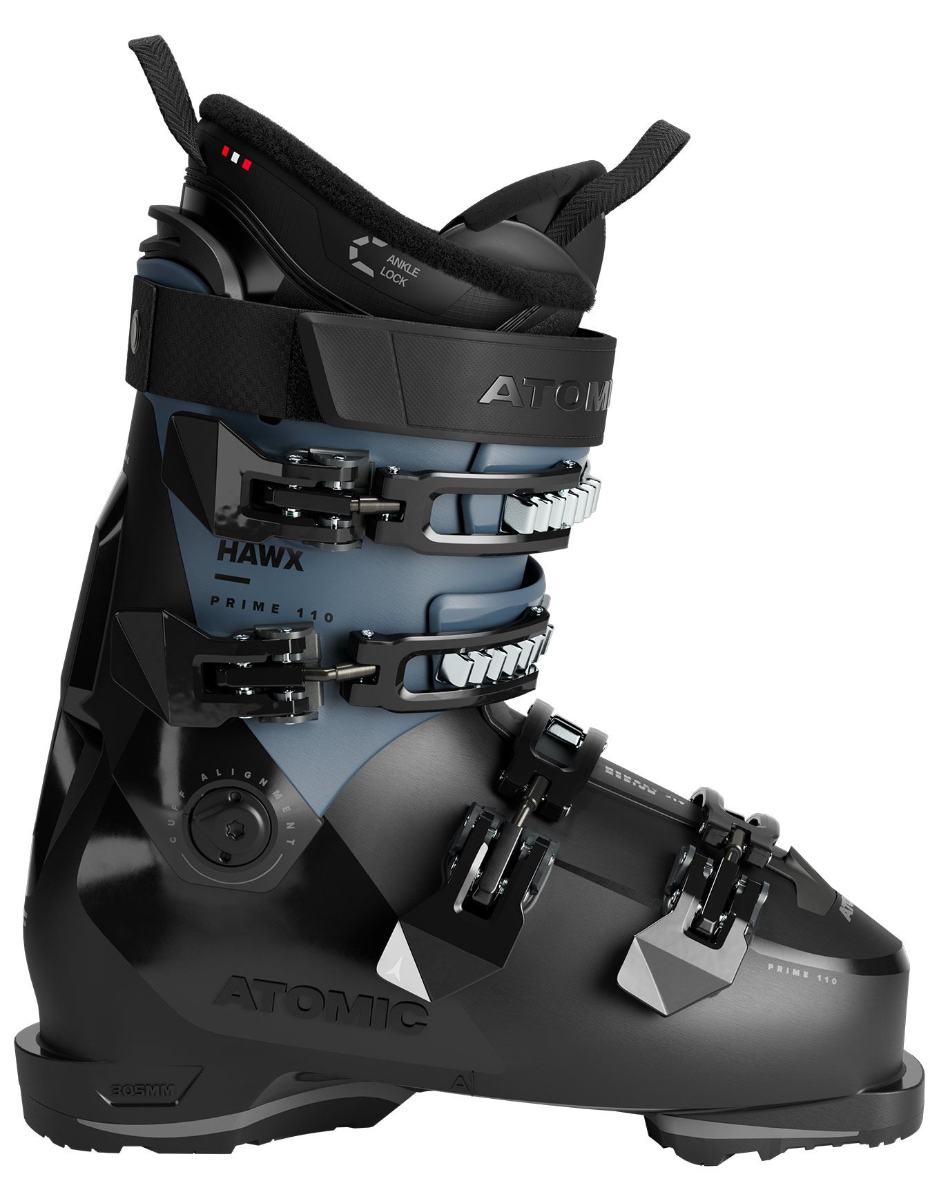 Atomic Hawx Prime 110 Black/Glacier Men's ski boots : Snowleader