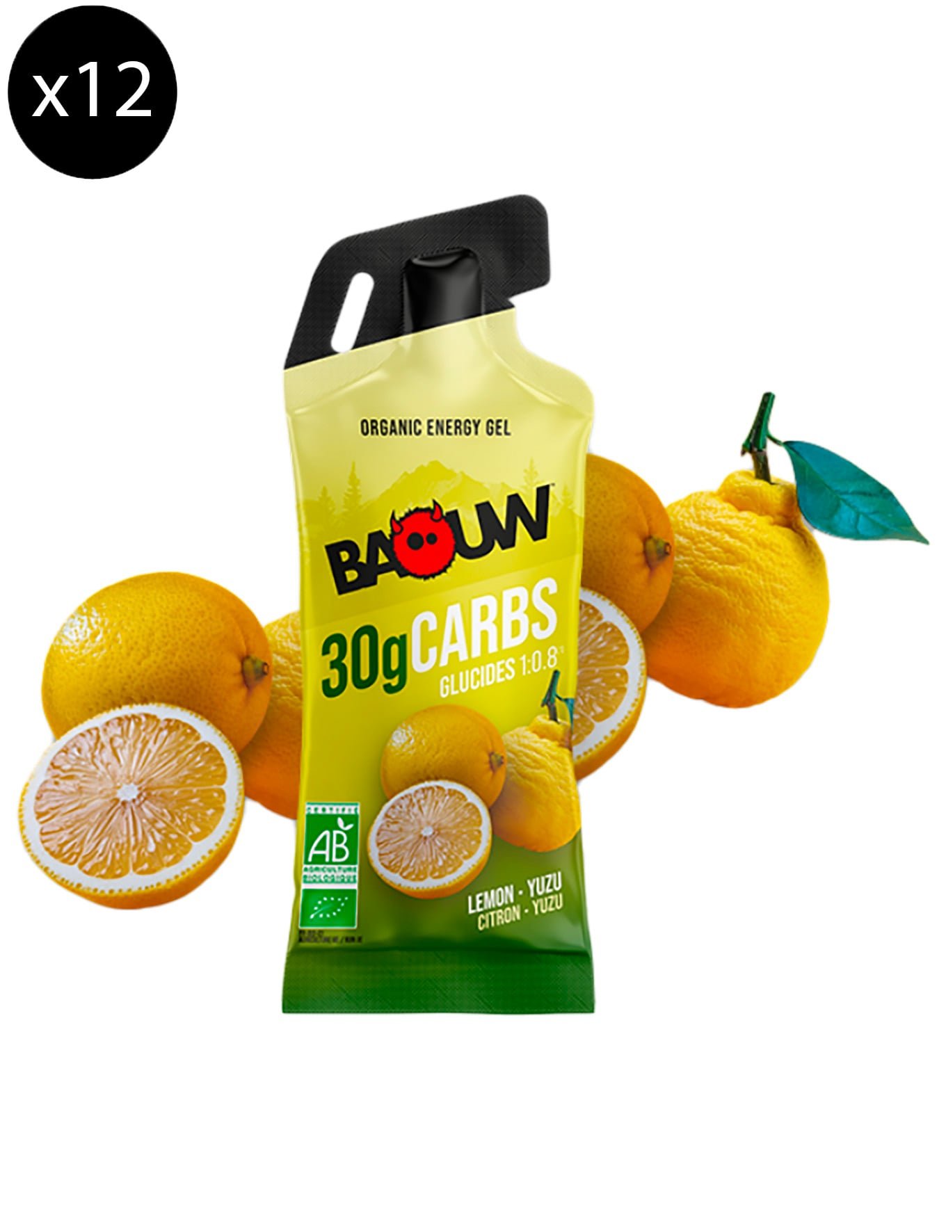 Pack Gels Stick Citron Yuzu (x12) + Baouw