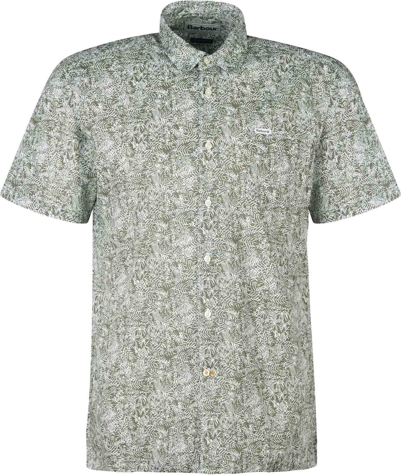 Braithwaite S/S Summer Shirt Dusty Olive + Barbour