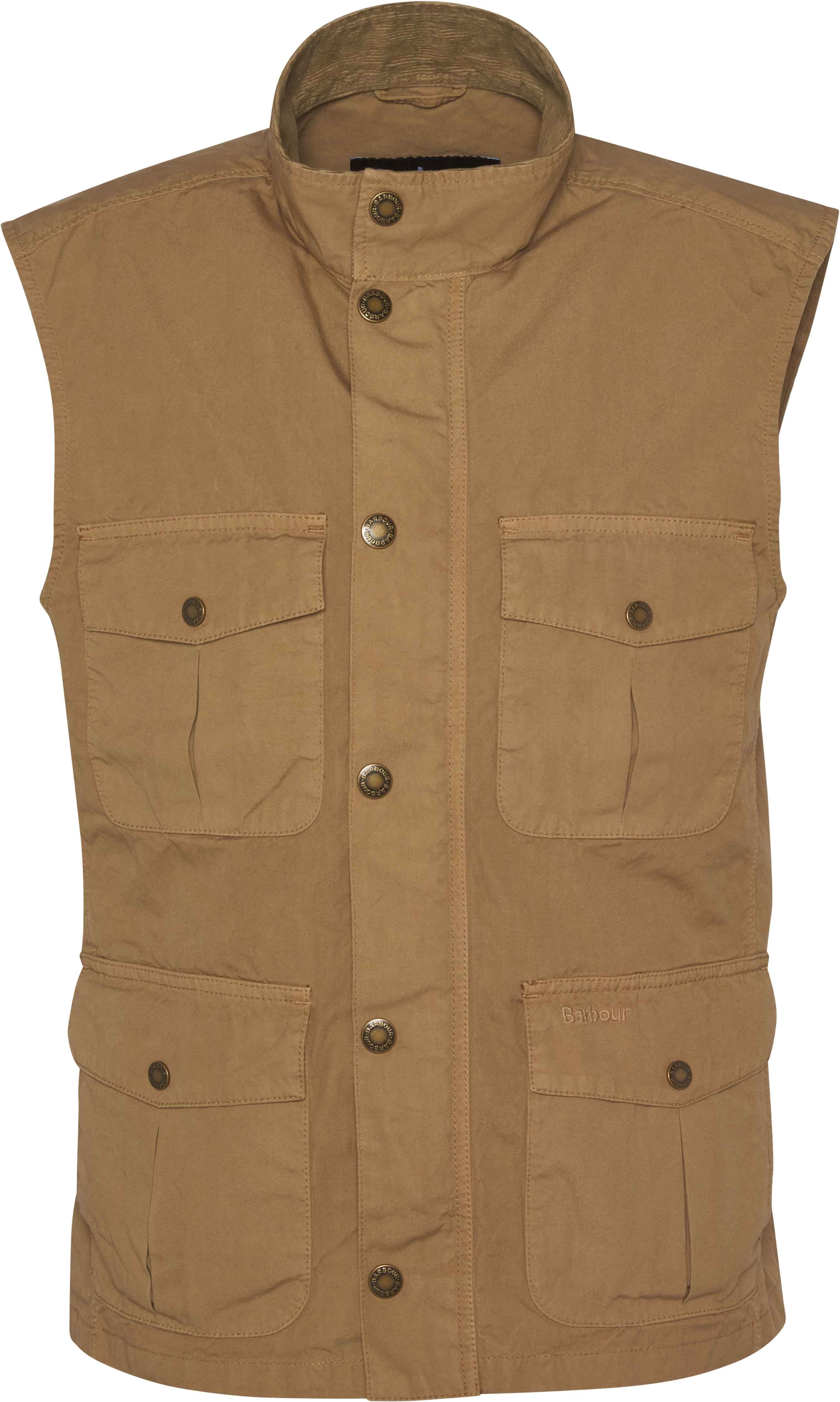 Casual Corbridge Gilet Stone + Barbour